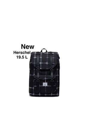 New HERSCHEL SUPPLY CO. Little America Wtags black/white Tie Dye Check ⭐⭐️⭐️⭐️⭐️
